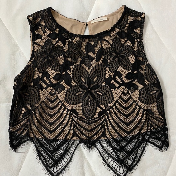 Mendocino Lace Overlay crop 🖤🕸 - Picture 1 of 1